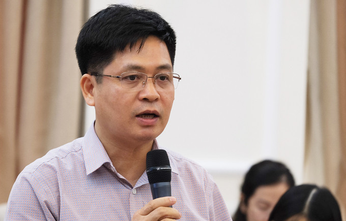 Ông Nguyễn Xuân Thành trong cuộc họp ở Bộ Giáo dục và Đào tạo hôm 30/6/2020. Ảnh: Dương Tâm