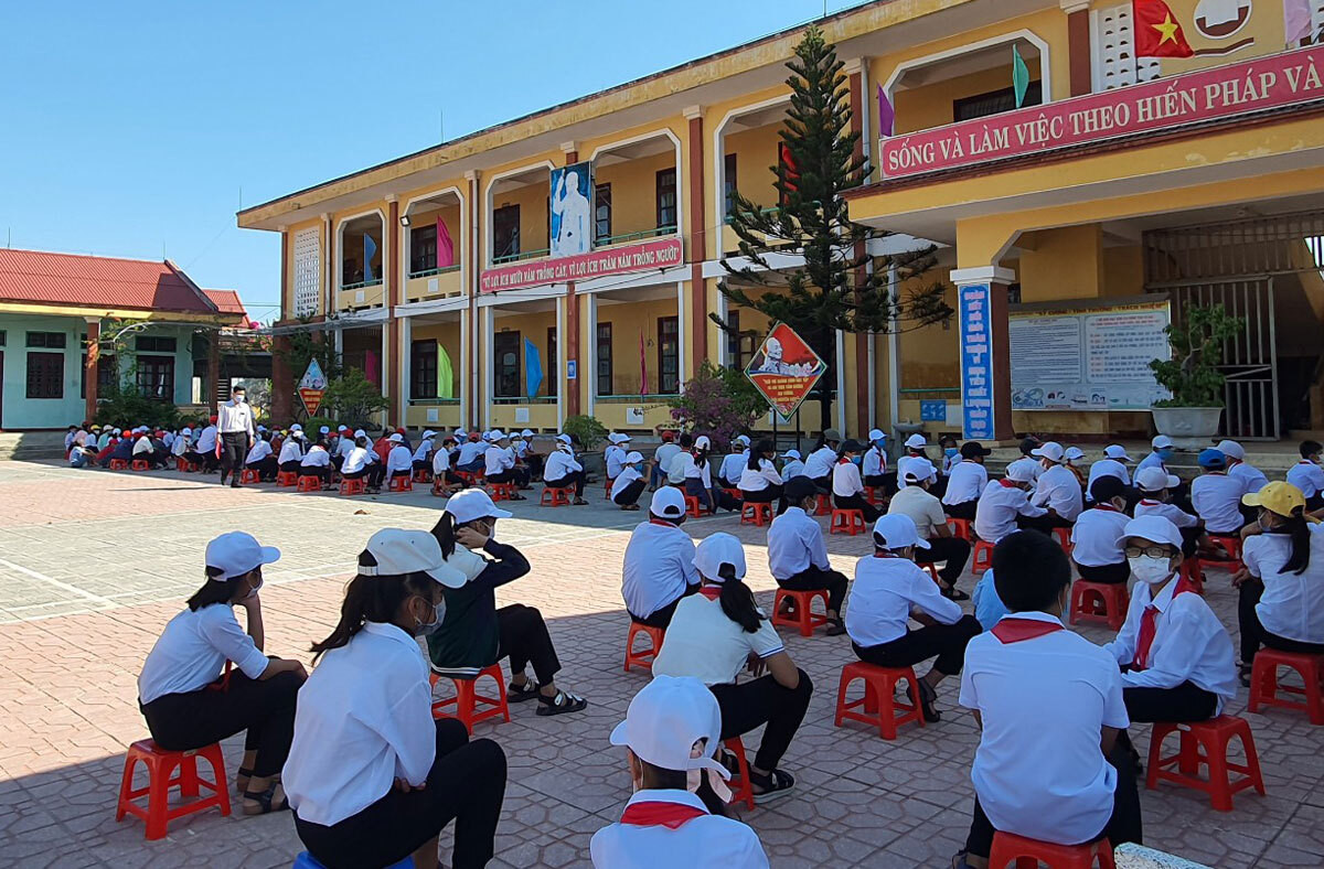 Học sinh Quảng Bình bắt đầu đi học từ ngày 23/8. Ảnh: Sở Giáo dục và Đào tạo Quảng Bình.