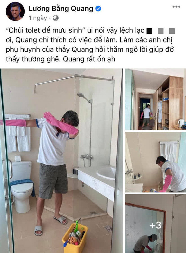 Lương Bằng Quang lên tiếng trước thông tin phải cọ toilet để mưu sinh, 4 tháng kẹt ở Phú Quốc sống thế nào? - Ảnh 2.