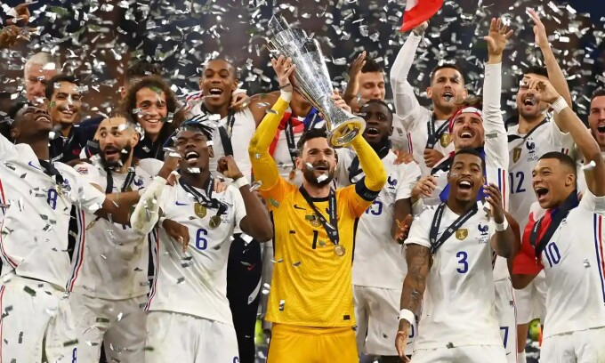 Pháp là quốc gia thứ hai vô địch Nations League. Ảnh: AFP