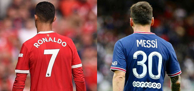 Ronaldo và Messi chính là những ngôi sao được kỳ vọng nhất tại MU và PSG