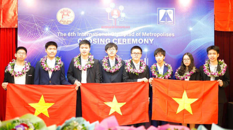 8 học sinh giành Huy chương tại Cuộc thi Olympic Quốc tế IOM.