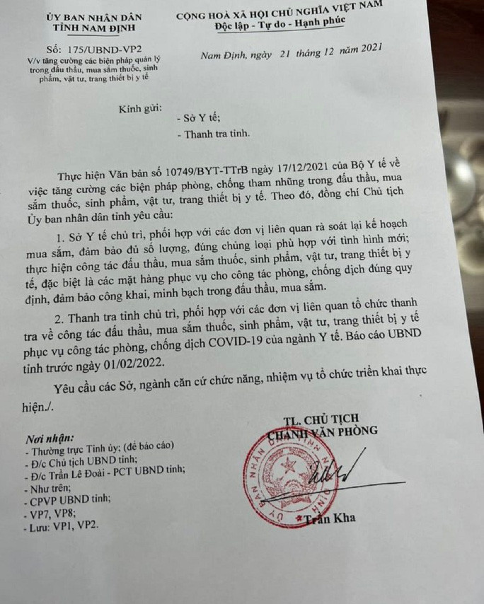 Việt Á trúng 4 gói thầu bán kit test hơn 53 tỉ đồng cho Nam Định - Ảnh 3.