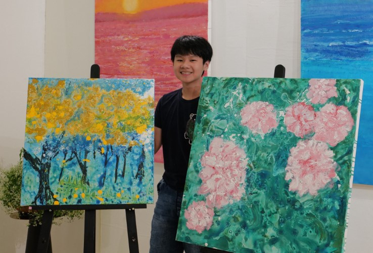 Họa sĩ nhí Xèo Chu là 1 trong các nghệ sĩ tham gia sàn giao dịch NFT.