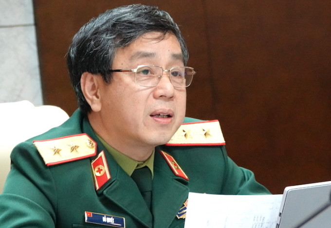 Trung tướng Đỗ Quyết, Giám đốc Học viện Quân y. Ảnh: Hoàng Thùy