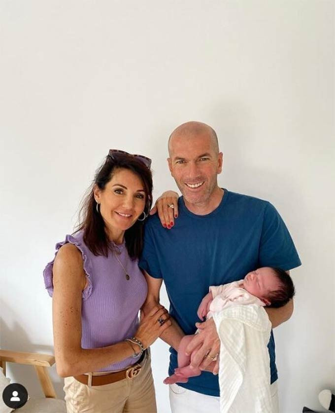 Zidane và vợ đón cháu mới chào đời