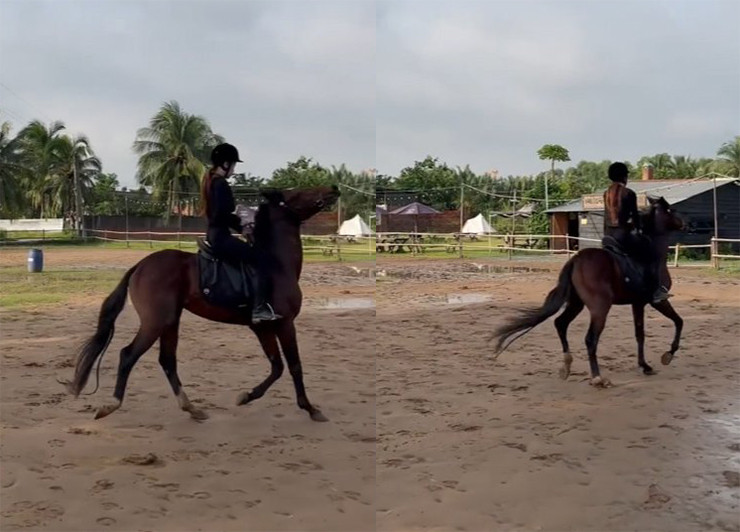 Bạn gái thủ môn Đặng Văn Lâm thích cưỡi ngựa, sở hữu vòng 3 đẹp mê mẩn - Ảnh 13.