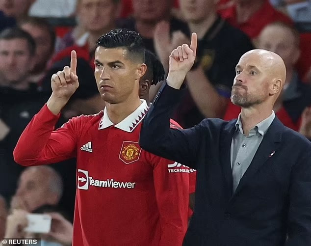 Ten Hag vẫn đánh giá cao vai trò của Ronaldo tại Man United.  Ảnh: AFP