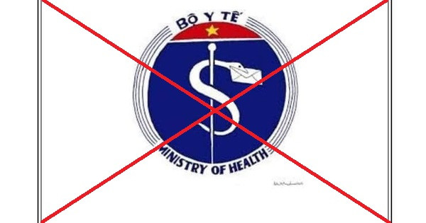Xuất hiện logo Bộ Y tế có rắn ngậm phong bì, Công an vào cuộc - Ảnh 1.