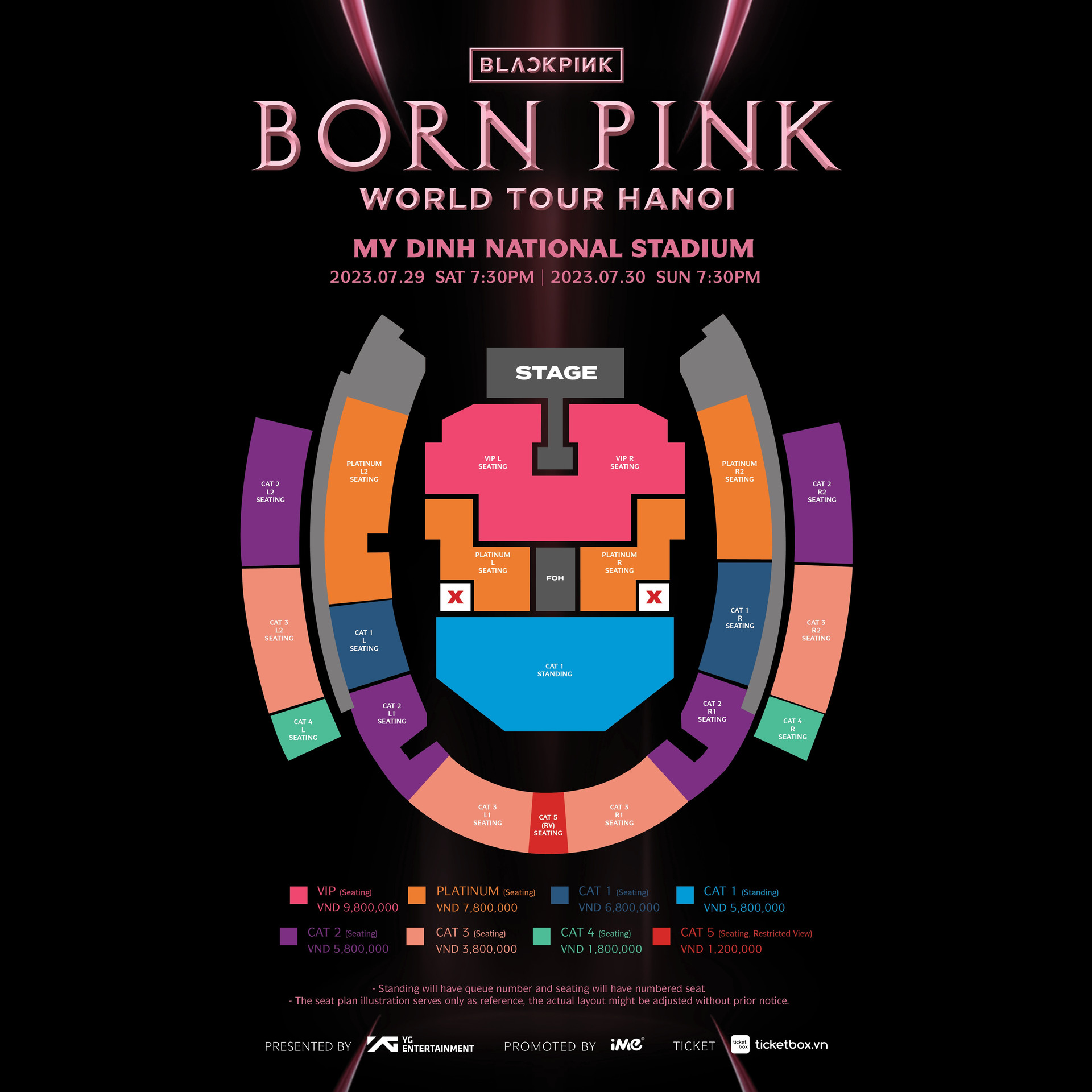Ban Tổ chức công bố giá vé concert Blackpink, vé cao nhất gần 10 triệu đồng - 1