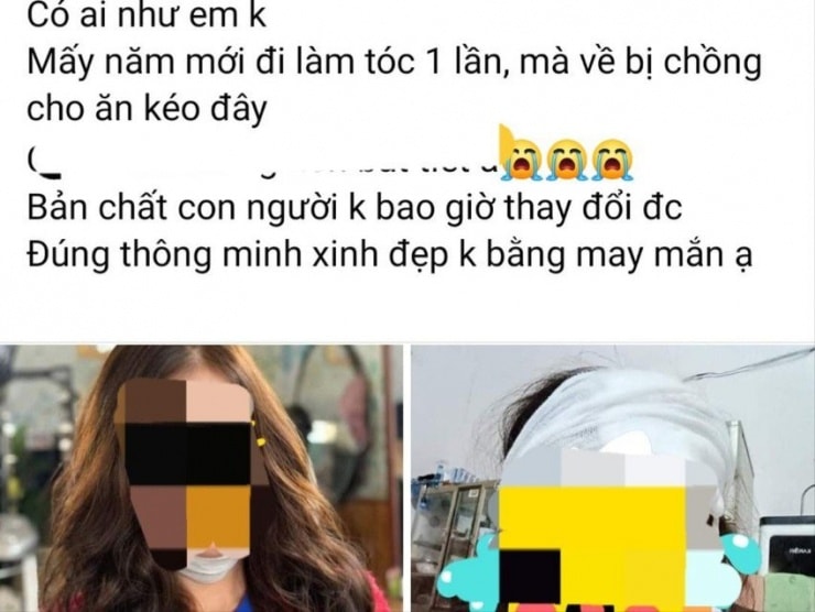 Vợ nhuộm tóc, chồng cầm kéo cắt khiến chảy máu đầu - 1