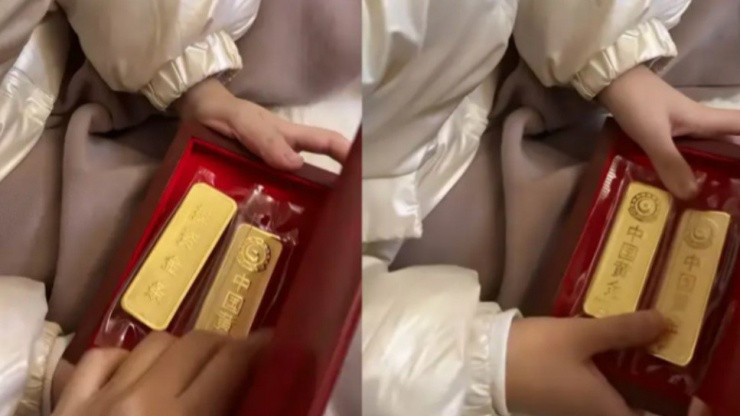 Bé trai mầm non bất ngờ mang thỏi vàng gần 400 triệu đồng tặng bạn gái, sự thật khiến ai cũng bật cười - 1