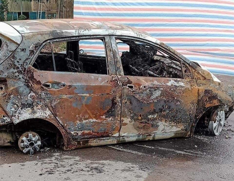 Danh tính nạn nhân tử vong trong ô tô bị cháy ở Thái Bình - 1