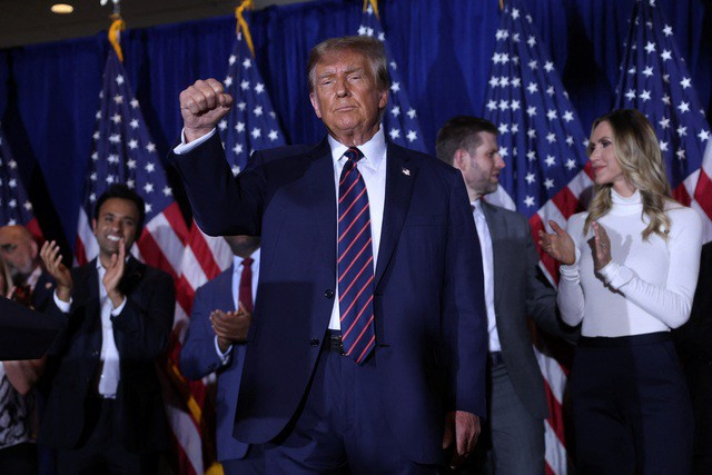 Cựu Tổng thống Donald Trump bộc lộ điểm yếu về cử tri độc lập, những người sẽ giúp quyết định kết quả bầu cử tổng thống Mỹ 2024. Ảnh: Reuters