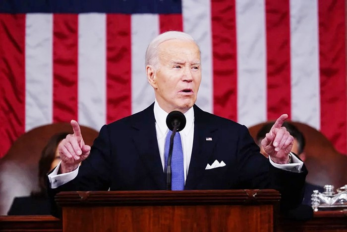 Tổng thống Joe Biden cho rằng, nước Mỹ đang phải đối mặt với một “thời điểm chưa từng có”. Ảnh: Getty Images