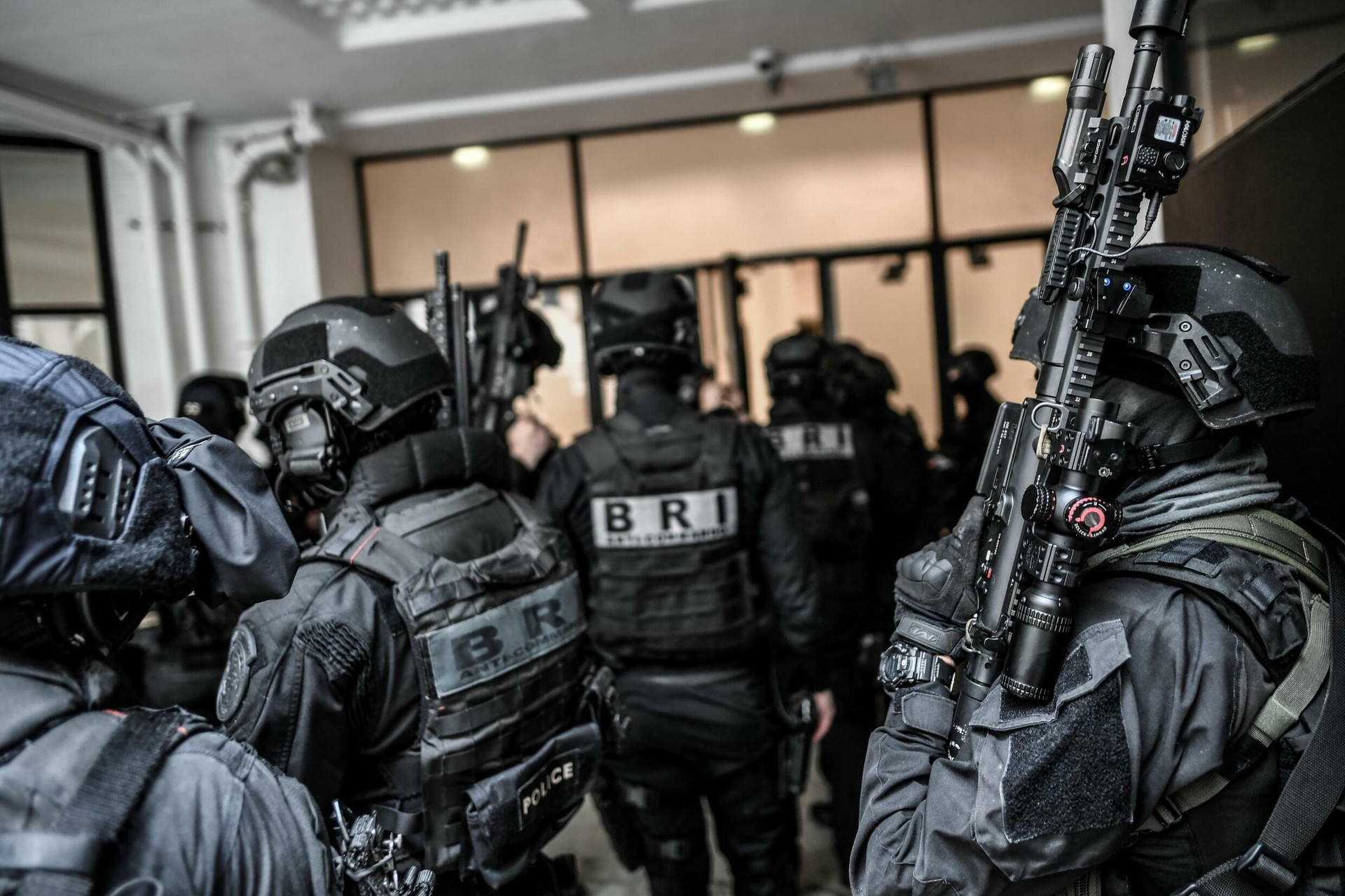 Đội biệt kích của cảnh sát Pháp. Ảnh: AFP