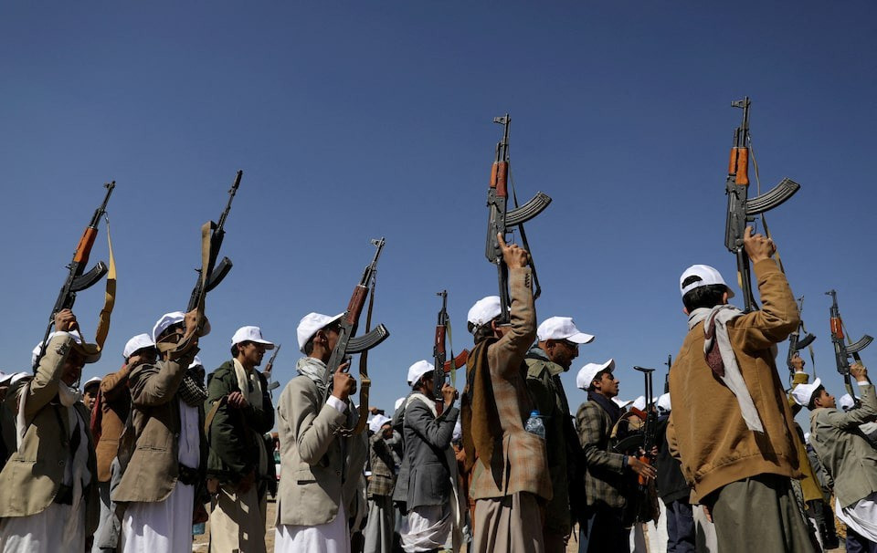Thành viên lực lượng Houthi ở Yemen. Ảnh: Reuters