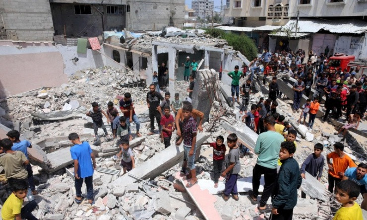 Nguy cơ Israel tấn công vào nơi trú ẩn cuối cùng của người dân tại Dải Gaza đang gần kề. Ảnh: The Guardian