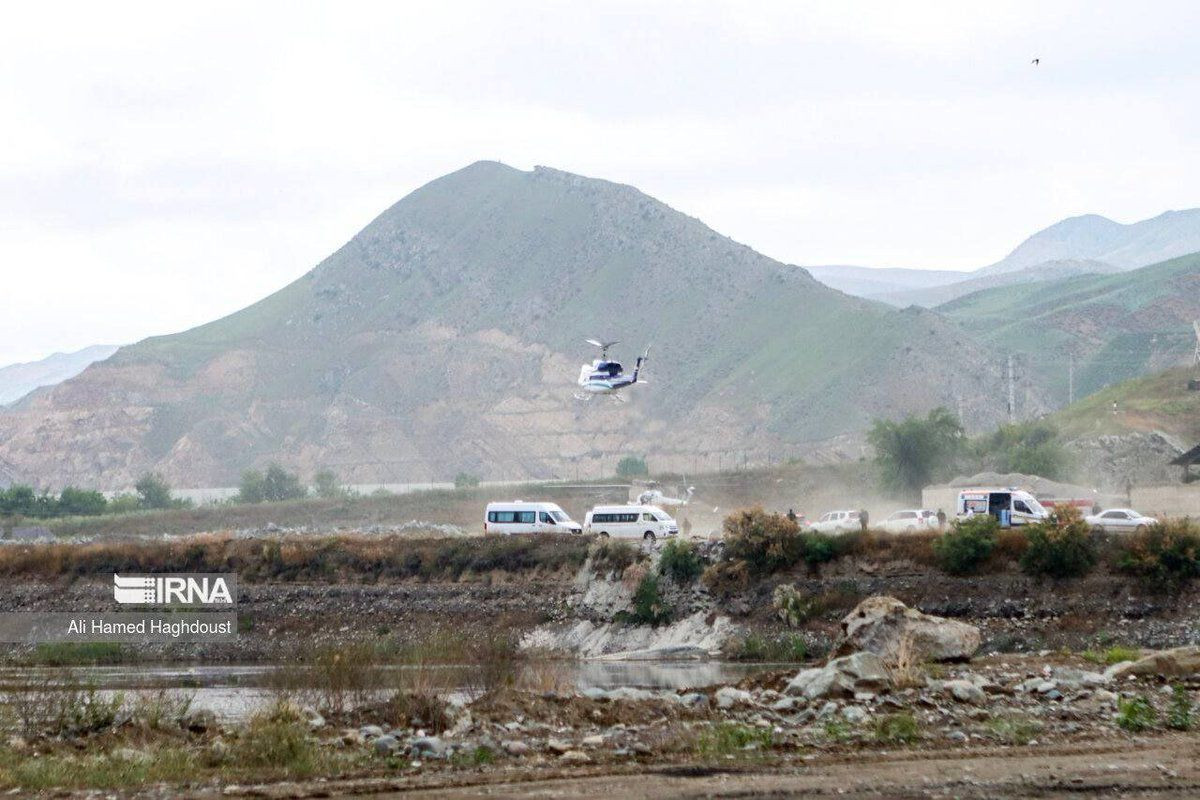 Hình ảnh cuối cùng của trực thăng chở ông Raisi và các quan chức Iran cất cánh trước khi gặp nạn.