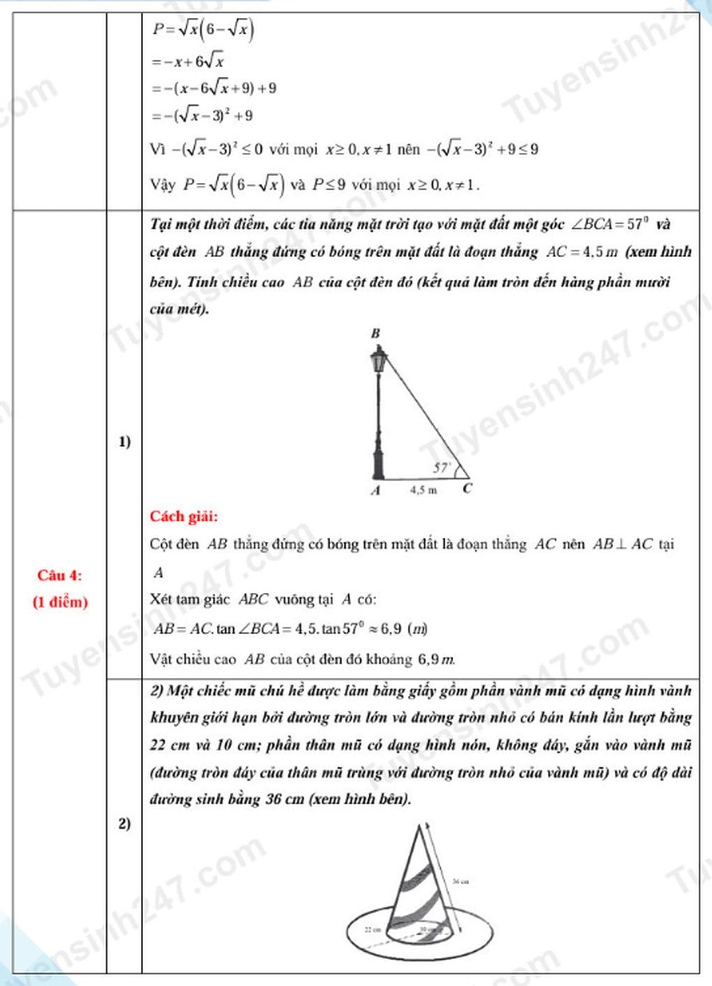 Đề và đáp án môn toán thi lớp 10 năm 2025 tỉnh Đồng Nai - 7
