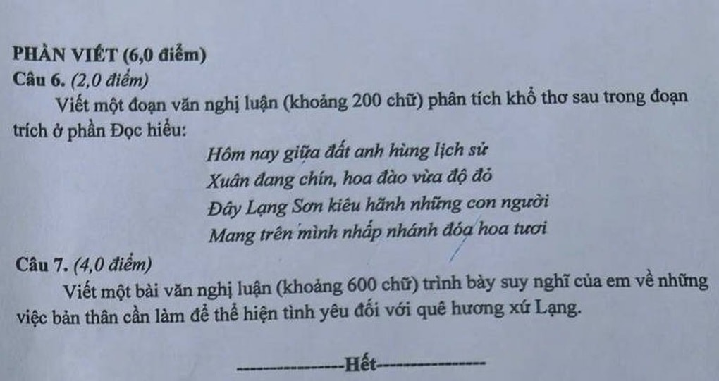 Đáp án tất cả các môn thi vào lớp 10 năm 2025 của tỉnh Lạng Sơn - 2