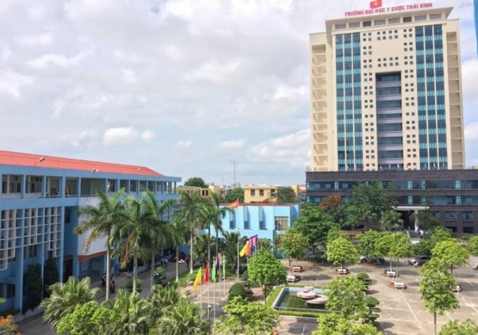 Trường Đại học Y Dược Thái Bình. Ảnh: TBUMP