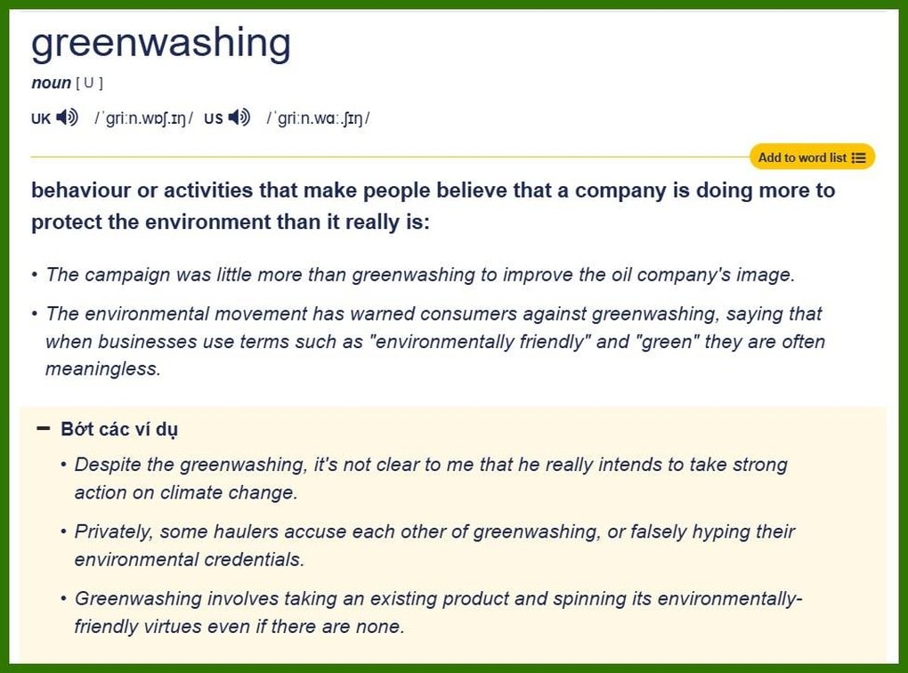 Greenwashing: Thuật ngữ ám ảnh thí sinh thi tiếng Anh tốt nghiệp THPT - 2