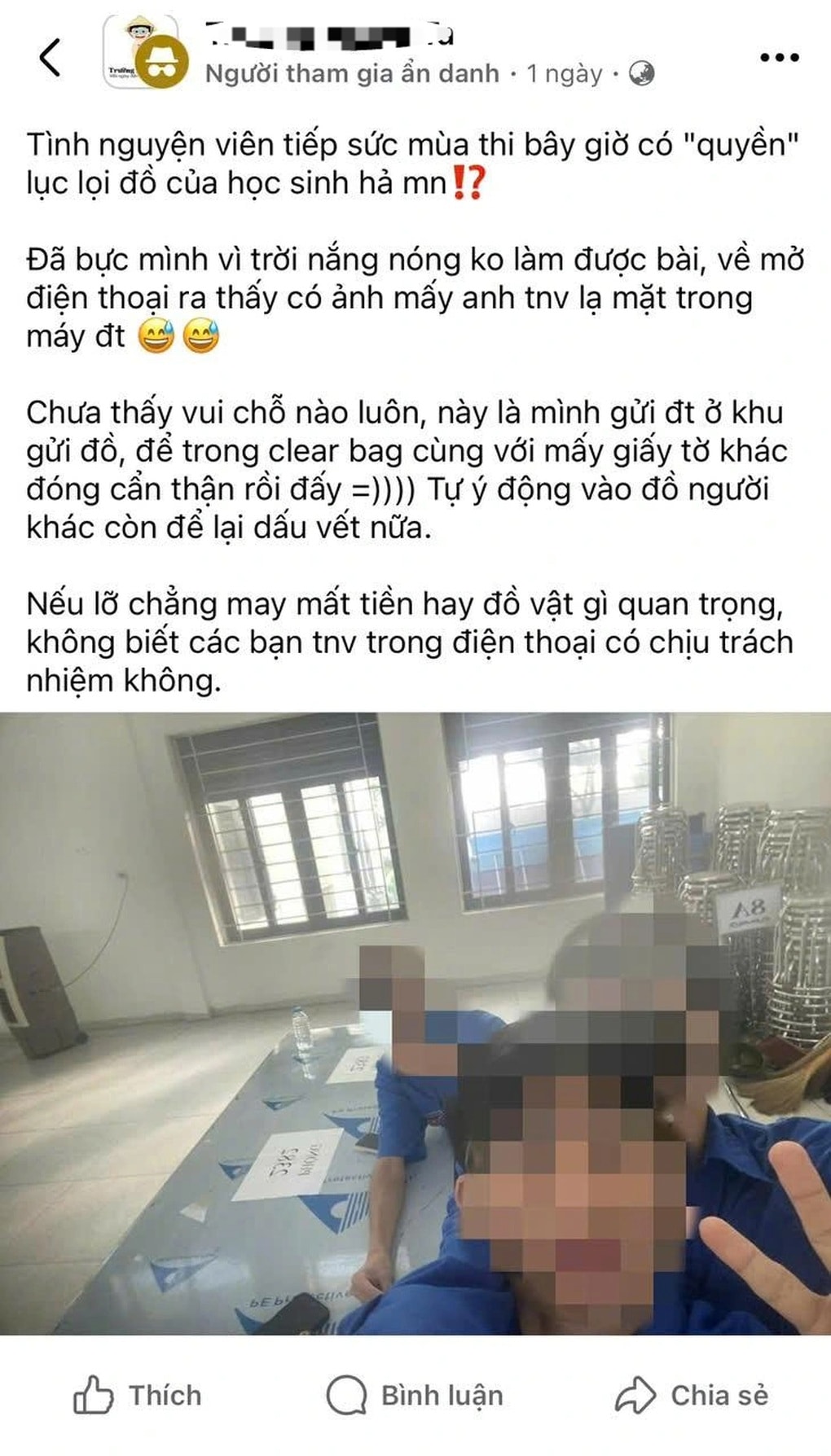Kỷ luật tình nguyện viên tự ý dùng điện thoại của thí sinh thi tốt nghiệp - 1