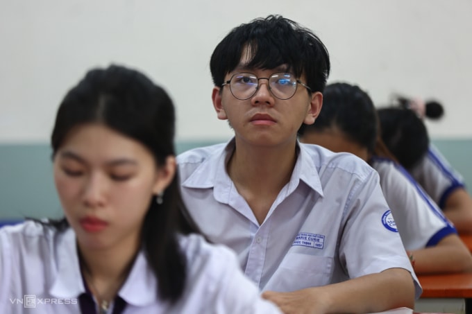 Thí sinh TP HCM thi tốt nghiệp THPT 2025. Ảnh: Quỳnh Trần