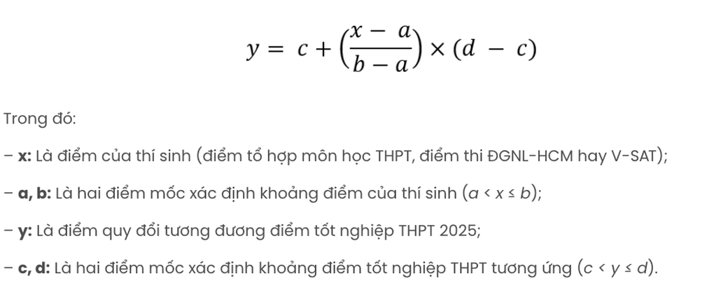 Đại học Kinh tế TPHCM thông báo quy đổi điểm giữa các phương thức xét tuyển - 5