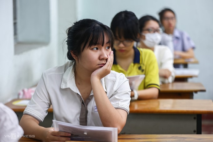 Thí sinh TP HCM thi tốt nghiệp THPT 2025. Ảnh: Quỳnh Trần