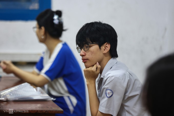 Thí sinh TP HCM thi tốt nghiệp THPT 2025. Ảnh: Quỳnh Trần