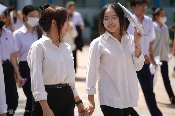 Học sinh Khánh Hòa trong kỳ thi tốt nghiệp THPT 2025, hồi tháng 6. Ảnh: Bùi Toàn