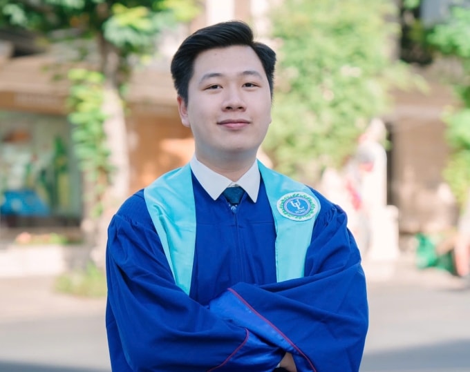 Cao Đức Anh, quê Hà Nội, thủ khoa tốt nghiệp năm 2025 của Đại học Luật TP HCM. Ảnh: Nhân vật cung cấp
