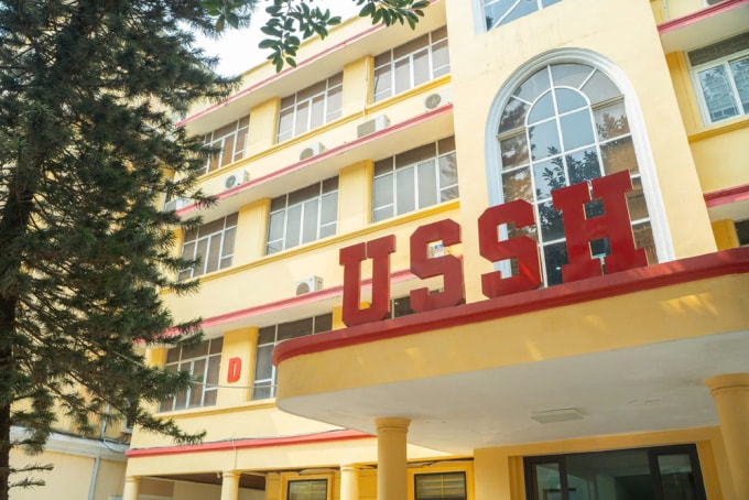 Trường Đại học Khoa họcXã hội vàNhânvăn, Đại học Quốc gia Hà Nội. Ảnh: USSH