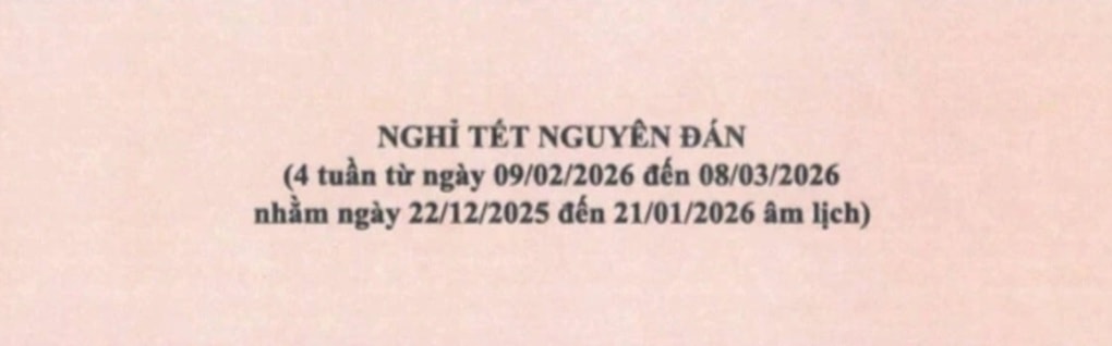 Một trường đại học cho sinh viên nghỉ Tết 2026 đến hết 8/3, kéo dài 30 ngày - 1