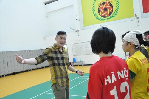 Hà Tùng Lập trong một buổi huấn luyện tại Trung tâm huấn luyện VĐV cấp cao Mỹ Đìn