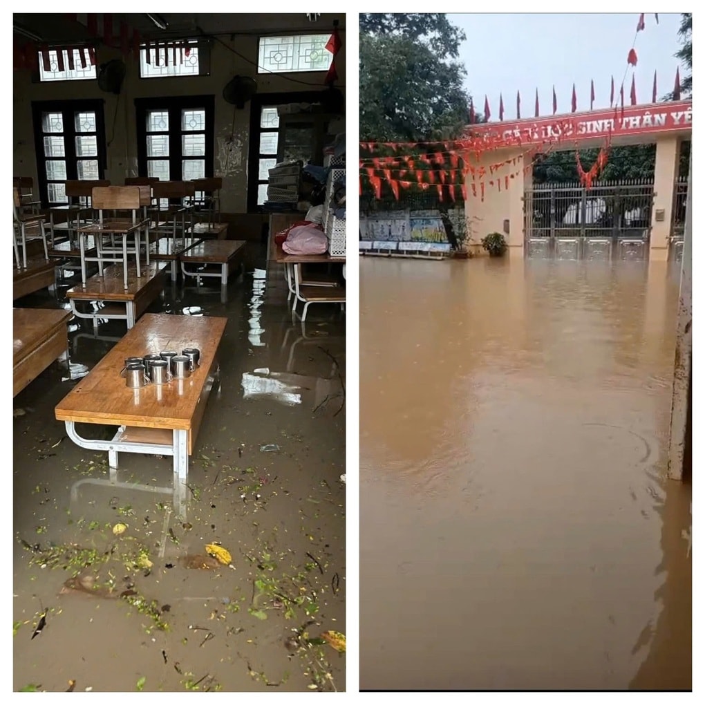 Trường học giữa Hà Nội đóng cổng 10 ngày liên tiếp kể từ trận lụt 30/9 - 3