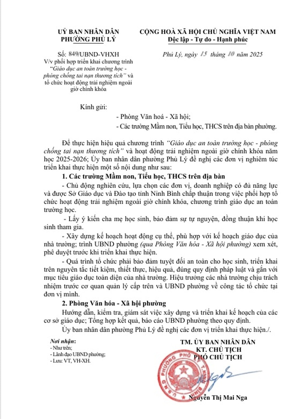 Phụ huynh khó hiểu về văn bản hoạt động ngoài giờ của UBND phường - 3