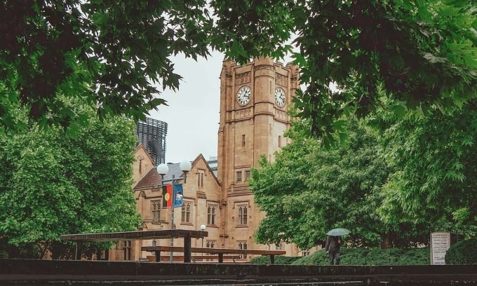 Khuôn viên Đại học Melbourne, Australia. Ảnh: The University of Melbourne Fanpage