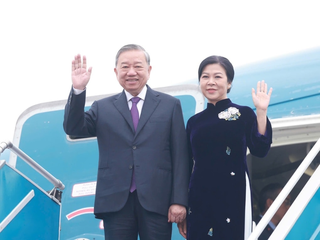 Tổng Bí thư Tô Lâm và Phu nhân lên đường thăm Lào - 1