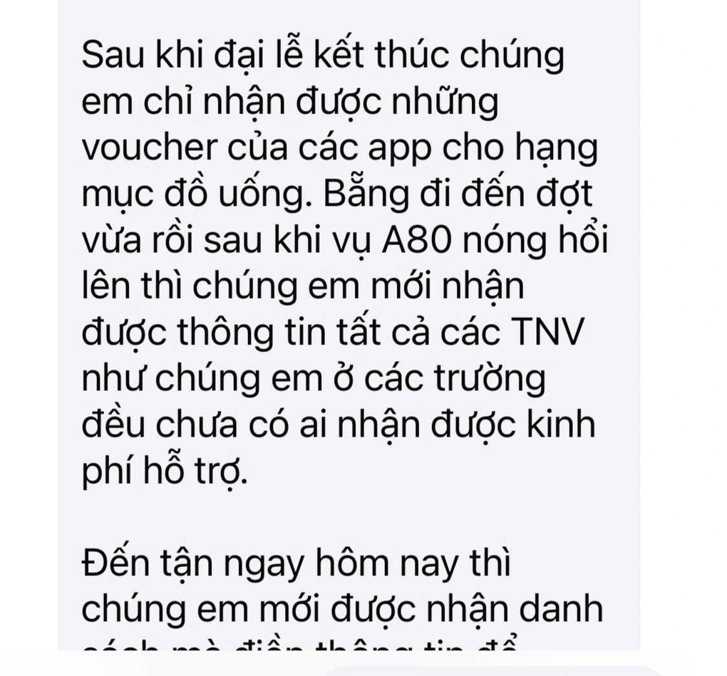 Sinh viên liên tục được gọi xác nhận thông tin để nhận tiền A80 - 1