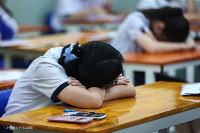 Thí sinh thi tốt nghiệp THPT 2025. Ảnh: Quỳnh Trần