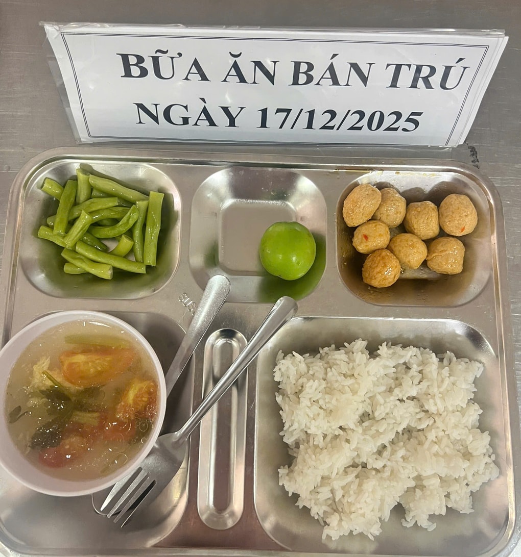 Vụ suất ăn bán trú bị tố chỉ vài viên thịt: Sở GDĐT vào cuộc - 1