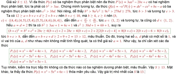 Đề và lời giải môn Toán thi học sinh giỏi quốc gia ngày 2 - 2