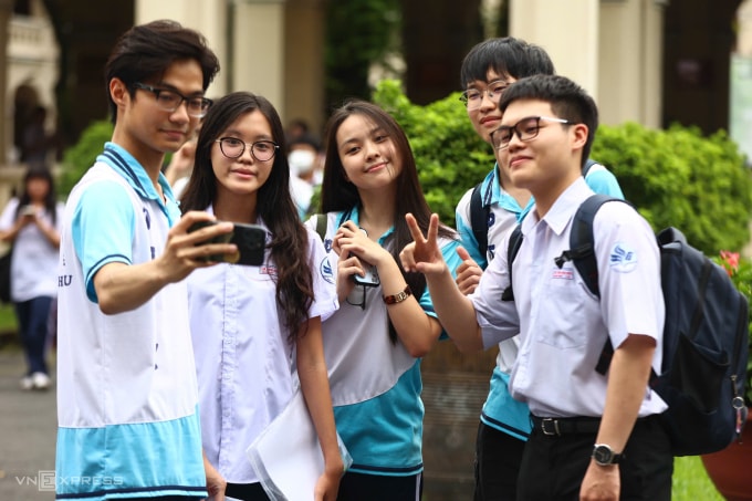 Thí sinh thi tốt nghiệp THPT 2025 tại TP HCM. Ảnh: Quỳnh Trần