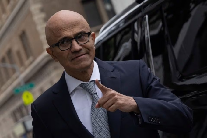 CEO Microsoft Satya Nadella. Ảnh: Reuters