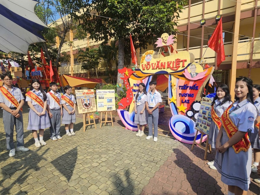 Học sinh tham gia hội trại tại Cụm trại 6. Ảnh: ND. hoi-trai-9-1-2.jpg