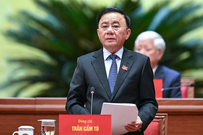 Thường trực Ban Bí thư Trần Cẩm Tú. Ảnh: Giang Huy