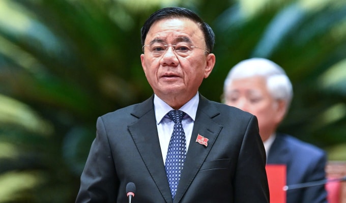 Thường trực Ban Bí thư Trần Cẩm Tú tại Đại hội XIV. Ảnh: Giang Huy